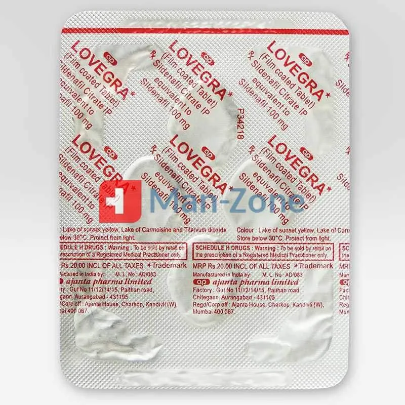 lovegra 100 mg balenie